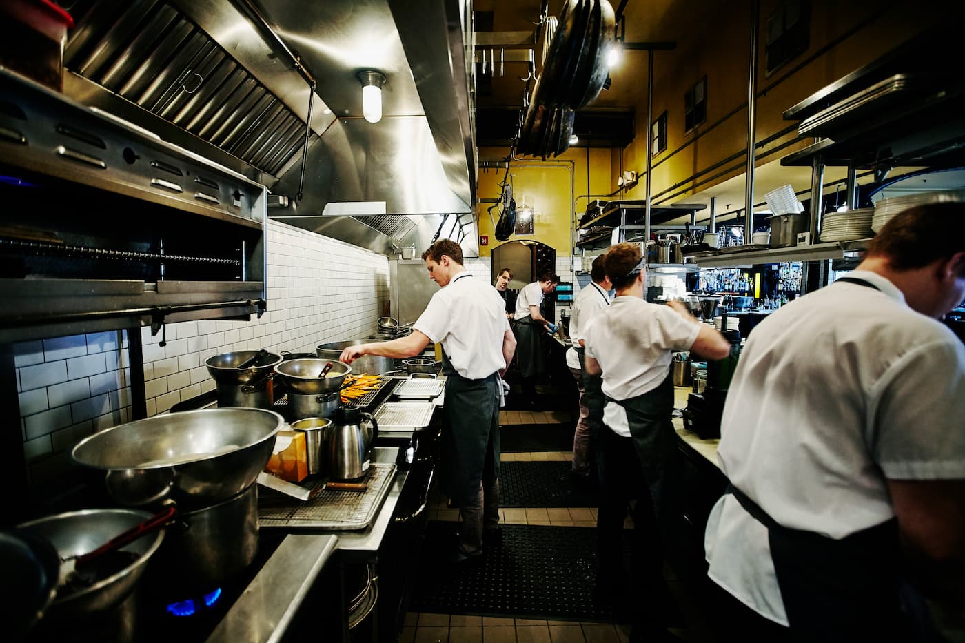 Kitchen cooking scene